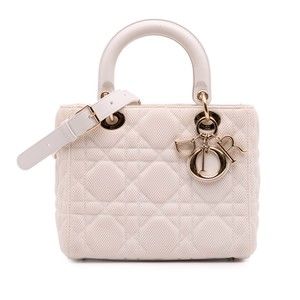 Pre-Loved Dior Medium Mesh Cannage Lady Dior